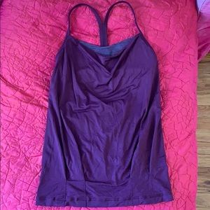 Purple Lululemon Built in Bra Top